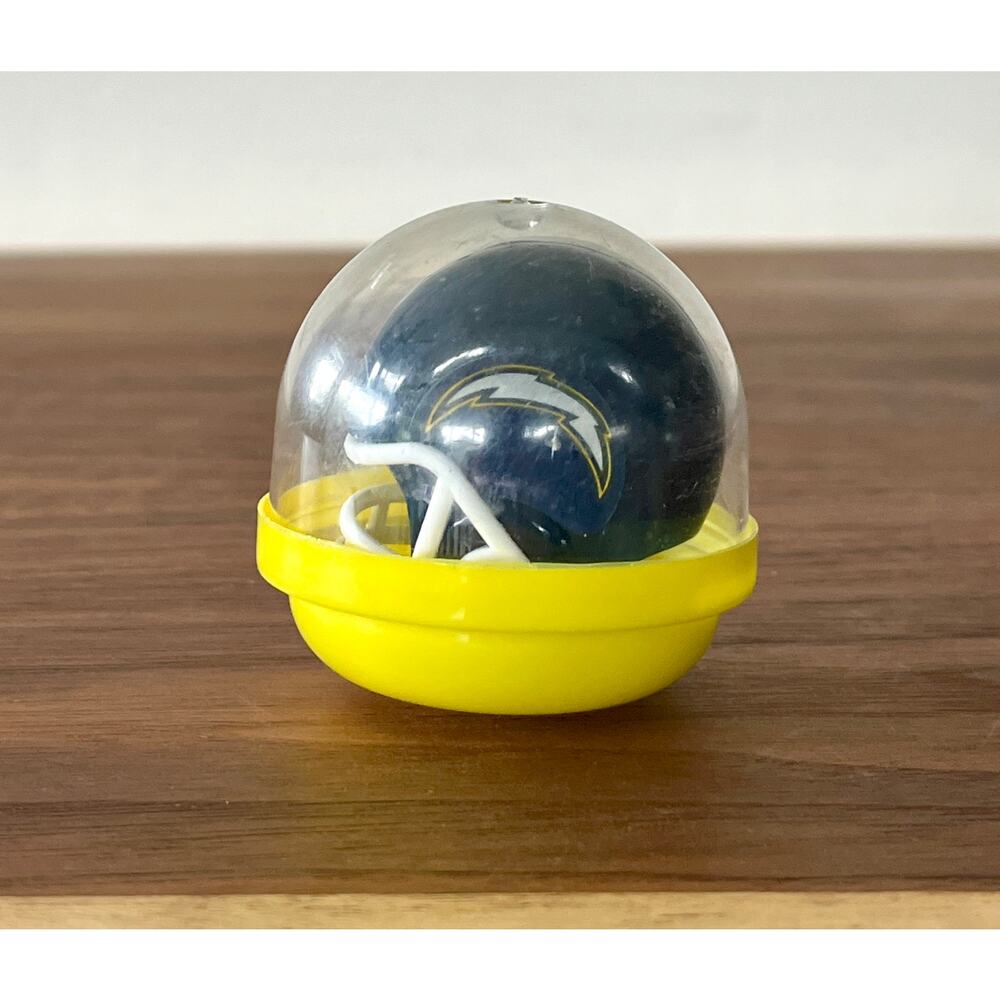 VTG NFL Mini Gumball Vending Machine San Diego Chargers Football Plastic Helmet